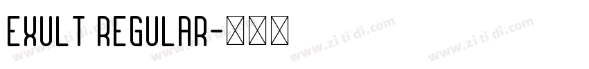 Exult Regular字体转换